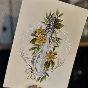 Phial of Galadriel Foiled Print