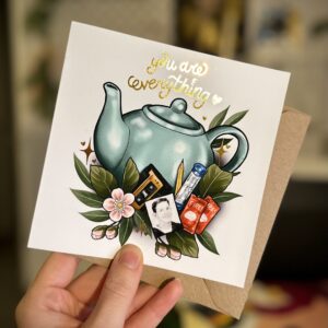 The Teapot - Foiled Valentines Card