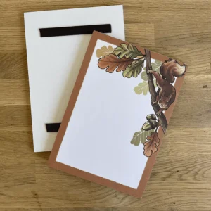 Red Squirrel Magnetic Notepad