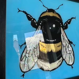 Custom Gilded Glass Bumblebee Frame - CUSTOM COLOURWAY