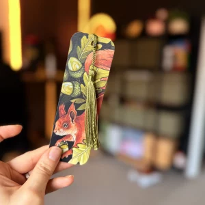 Red Squirrel Tassel Bookmark