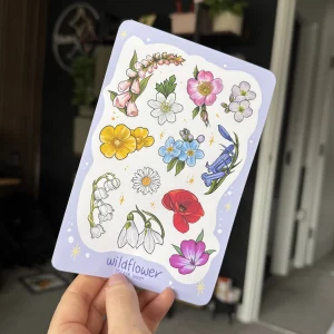 Wildflowers Vinyl Sticker Sheet
