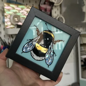 Custom Gilded Glass Mini Bumblebee Frame - CUSTOM COLOURWAY