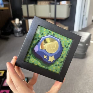 Gilded Glass Animal Crossing Fossil Frame - 18ct Lemon Gold