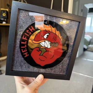 Gilded Glass Hellfish Logo