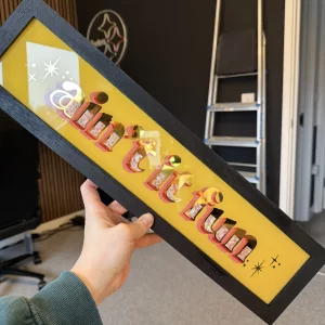 Ain't It Fun 23ct Gold Gilded Glass Frame