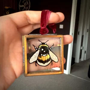 PRE-ORDER - Handcrafted 23ct Gold Bumblebee Hanging Ornament